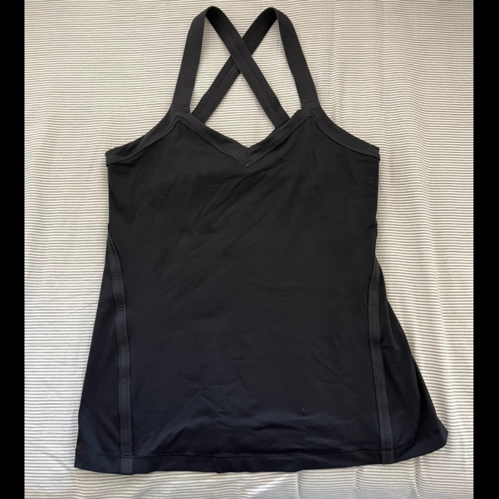 Lululemon Work It Out Tank in black sz 8